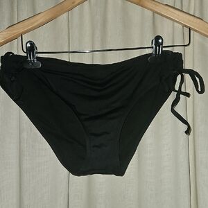 Mossimo Supply Co. Black Side-Tie Bikini Bottoms